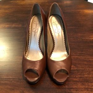 Jessica Simpson Brown Heels